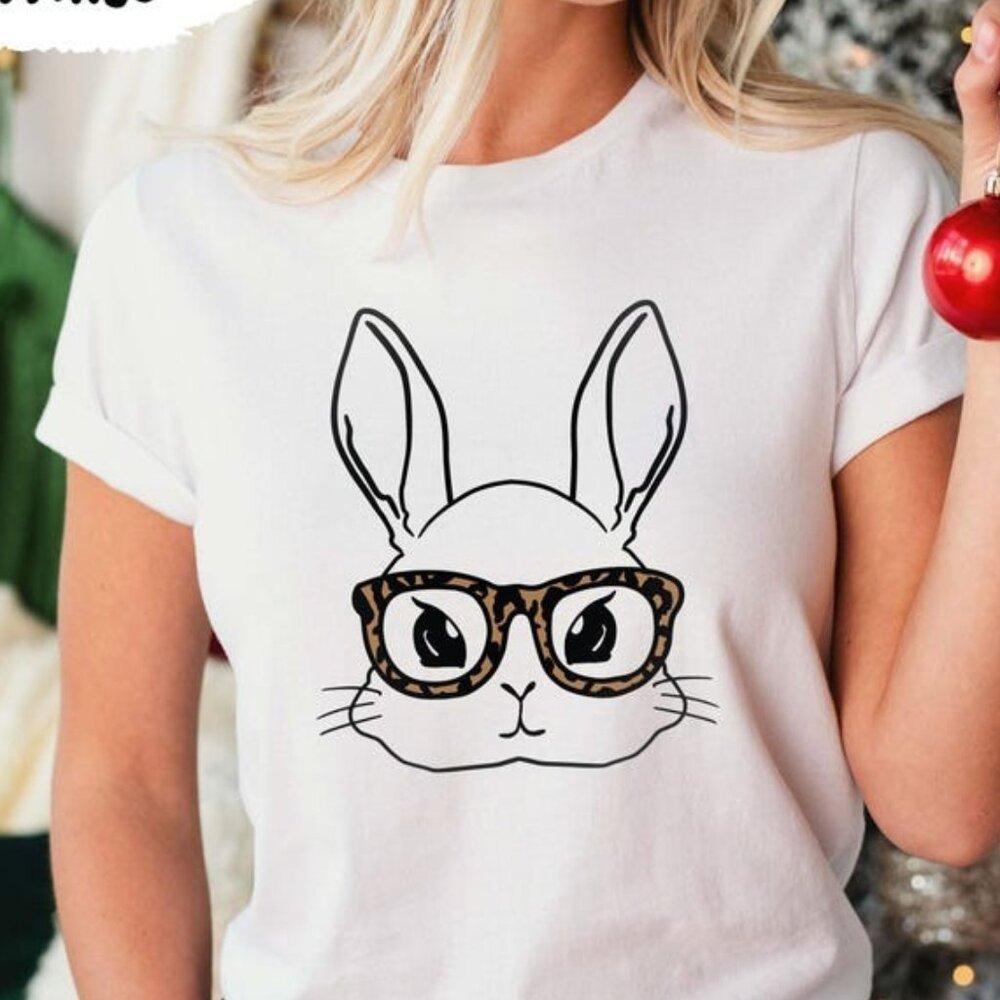 Easter Bunny Tshirt, Easter Gift, Easter Bunny - image 1